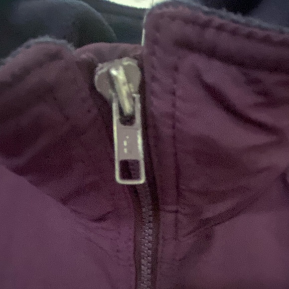 Lands End Womens Purple Nylon Navy Fleece Lined Lightweight Jacket. Sz -S - Picture 12 of 15
